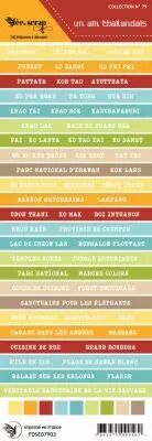 Etiquette un air Tha�landais - bandes de mots Tha�lande