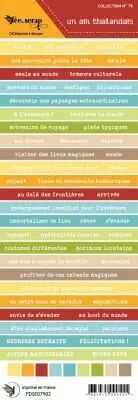 Etiquette un air Tha�landais - bandes de mots voyage