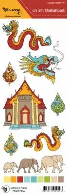 Etiquette un air Tha�landais - dragon