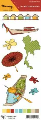 Etiquette un air Tha�landais - march� flottant