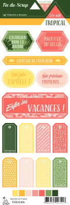 Etiquette un air tropical - tags