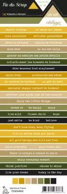 Etiquette un air vintage - Bandes de mots