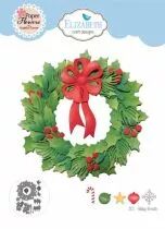 Festive Holly Die Holiday Wreath