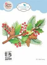 Festive Holly Die Winter Greenery