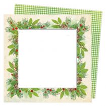 Feuille 30,5x30,5 cm evergreen &holly - Evergreen & Holly