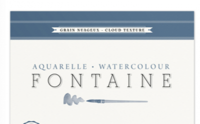 Feuille Fontaine 24x30cm 300g grain nuageux