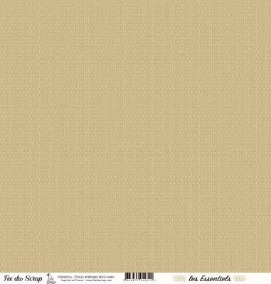 feuille les essentiels �toiles nordiques beige marin