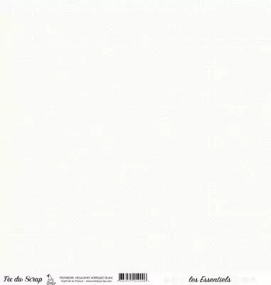 feuille les essentiels hexagones nordiques blanc