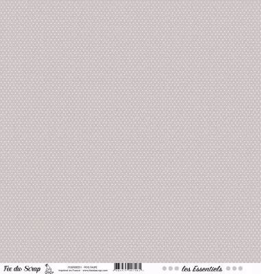 feuille les essentiels pois taupe