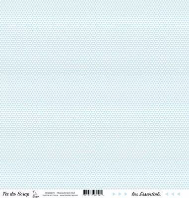 feuille les essentiels triangles bleu pale
