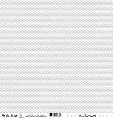 feuille les essentiels triangles gris clair