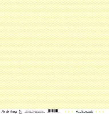 feuille les essentiels triangles jaune pale