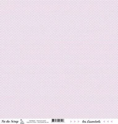 feuille les essentiels triangles mauve