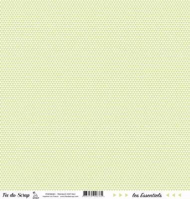 feuille les essentiels triangles vert pale
