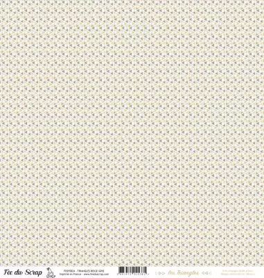 feuille les triangles triangles beige/gris