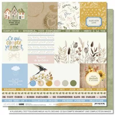 Feuille Made with love 1 \ Douceur du quotidien\ 