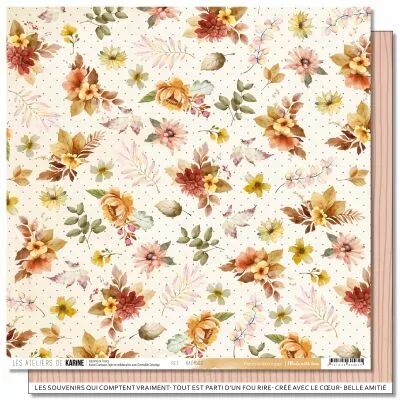 Feuille Made with love 2 \ Fleurs � d�couper\ 