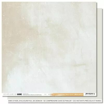 Feuille Made with love BTB 11 \ Beige naturel\ 
