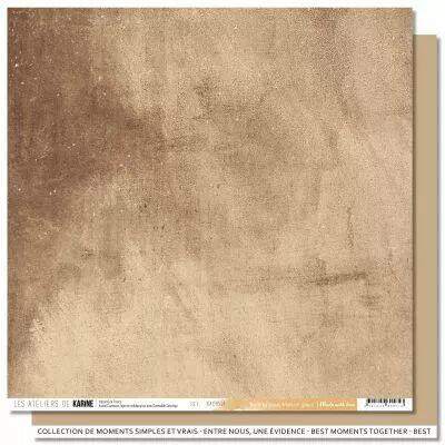 Feuille Made with love BTB 14 \ Marron glac�\ 
