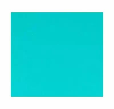 FEUILLE SIMILI CUIR TURQUOISE