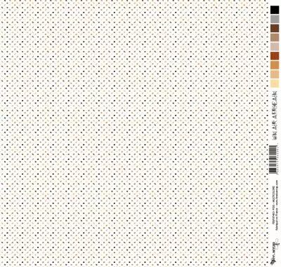 Feuille un air africain  - pois - multicolore