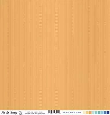 Feuille un air aquatique - Bou�es orange