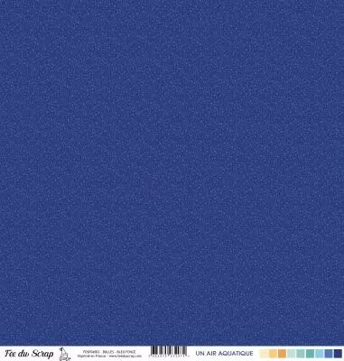 Feuille un air aquatique - Bulles bleu fonc�