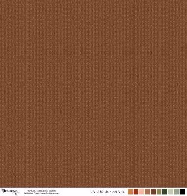 Feuille un air automnal - ch�taignes - marron