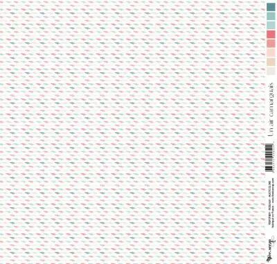 Feuille un air camarguais - roseaux - multicolore