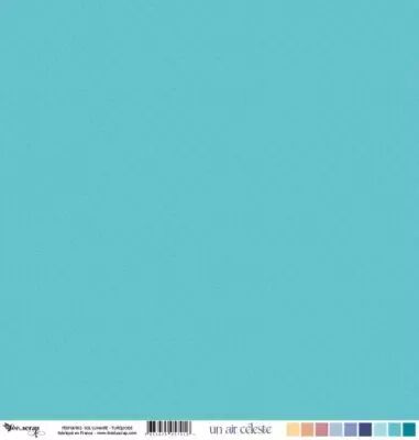 Feuille un air c�leste - sol lunaire - turquoise