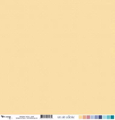Feuille un air c�leste - soleils - orange