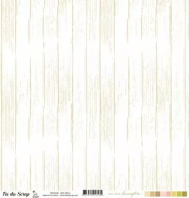 Feuille un air champ�tre - bois vieilli