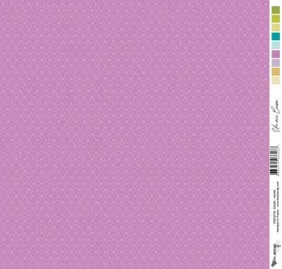 Feuille un air corse - fleurs - mauve
