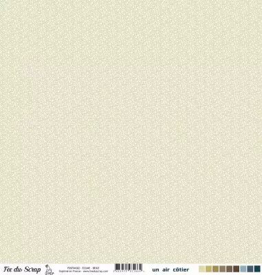 Feuille un air c�tier - �cume beige
