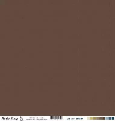Feuille un air c�tier - Vase marron