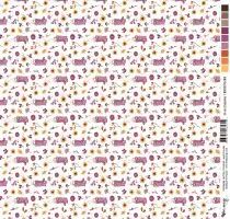 Feuille un air d\'automne flamboyant - bottes et fleurs - multicolore