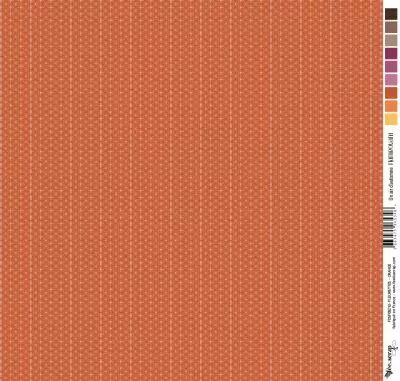 Feuille un air d\'automne flamboyant - fleurettes - orange