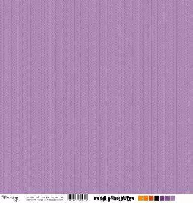 Feuille un air d\'halloween - t�tes de mort - violet clair