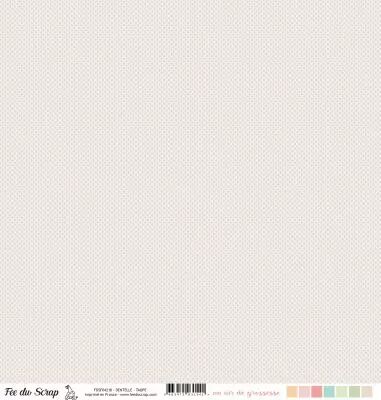 Feuille un air de grossesse - Dentelle taupe