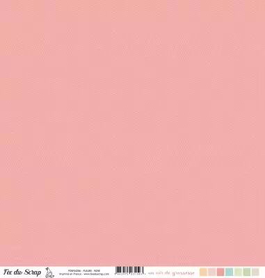 Feuille un air de grossesse - Fleurs rose
