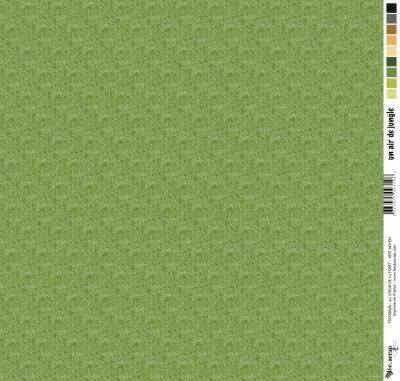 Feuille un air de jungle - au coeur de la for�t - vert fonc�