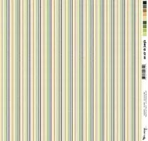 Feuille un air de jungle - rayures - multicolore
