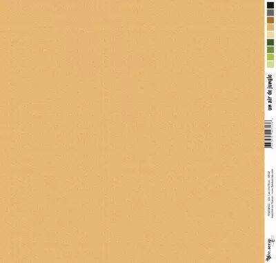 Feuille un air de jungle - sol caillouteux - beige