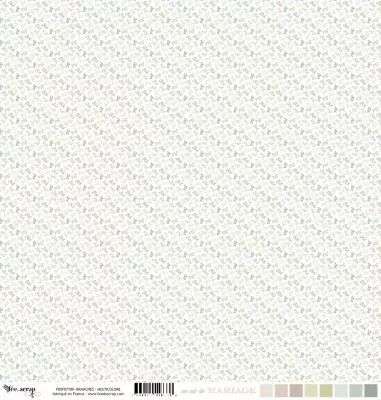 Feuille un air de mariage - branches - multicolore
