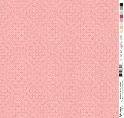 Feuille un air de no�l  - rosaces - saumon