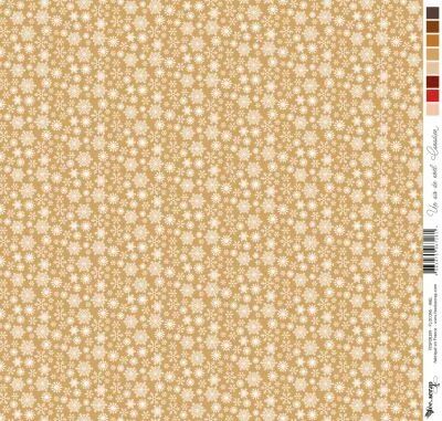 Feuille un air de no�l canadien - flocons - miel