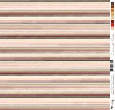 Feuille un air de no�l canadien - rayures - multicolore