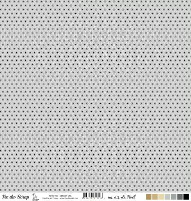 feuille un air de noel cercles gris