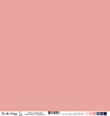 Feuille un air de no�l �toil� - Hexagones roses