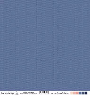 Feuille un air de no�l �toil� - Lunes bleues